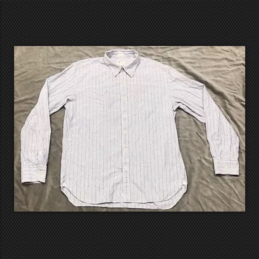 J. Crew Men’s Casual Dress Striped Shirt Large